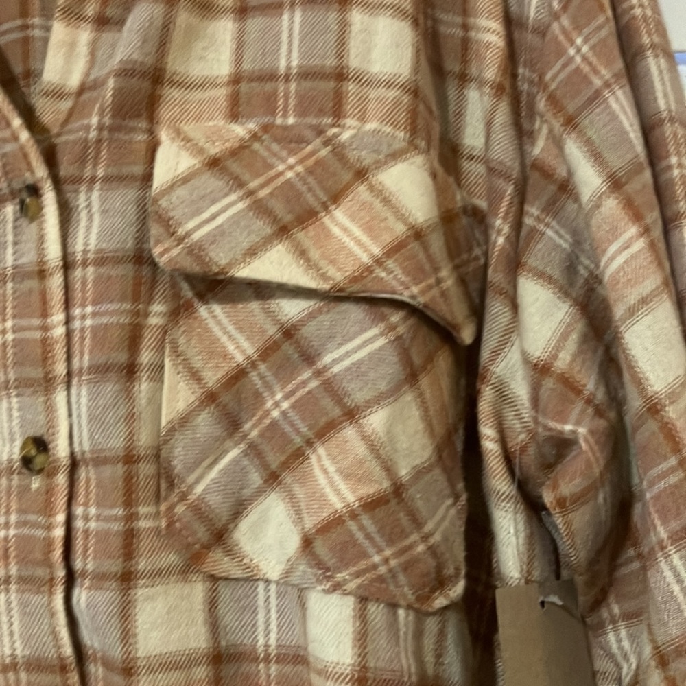 Flannel Lace Button Down - Picture 8 of 12
